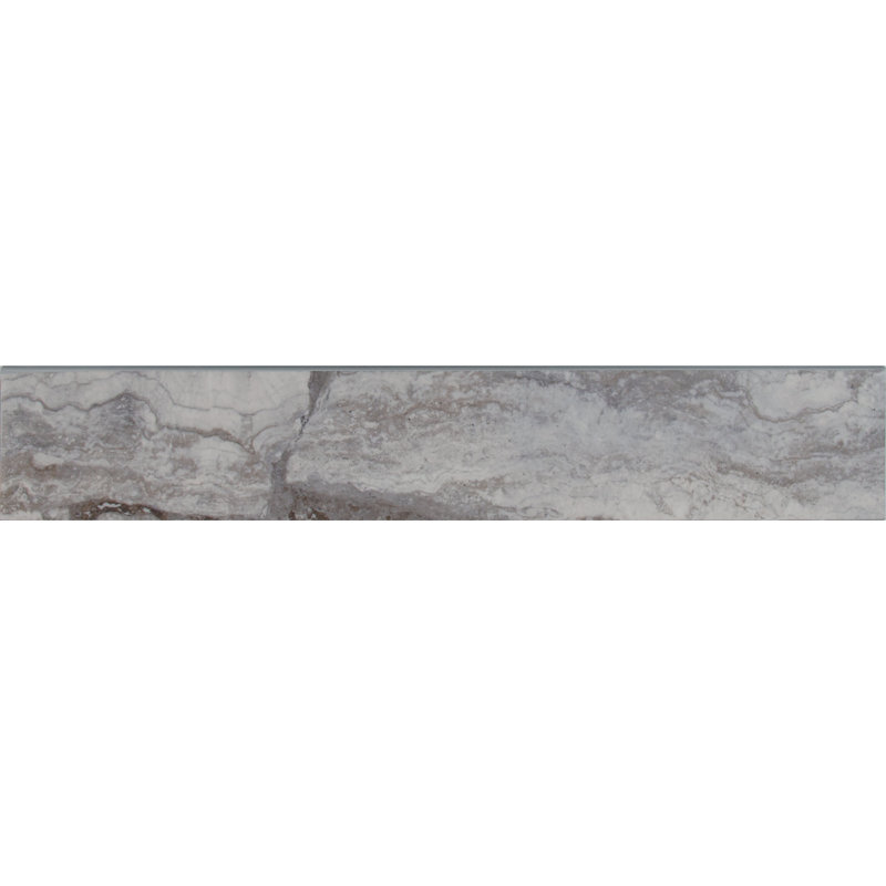 Carreau de faïence en porcelaine polie 3 po x 18 po Beraldi Basalt