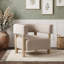 Fauteuil d'appoint rembourré en boucle