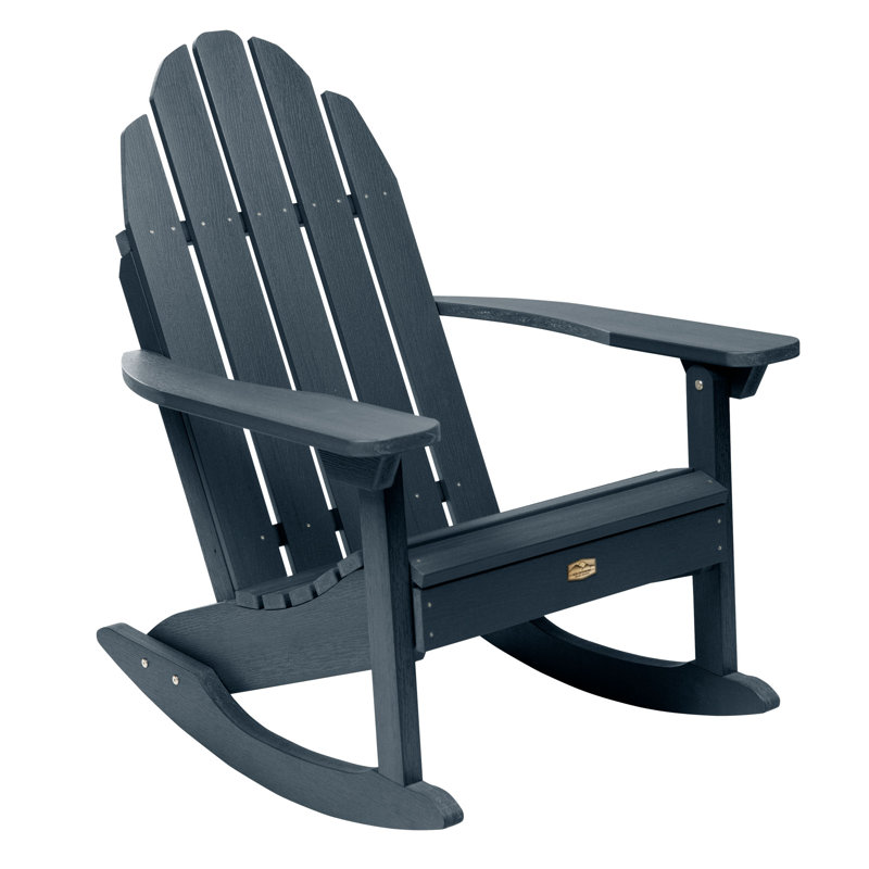 Chaise berçante en plastique Natoli, Bleu fédéral