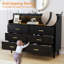 6 Drawer 120Cm W Double Dresser-814610588