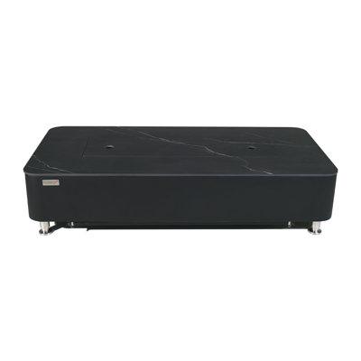 Rectangle Concrete Smokeless Fire Pit Table