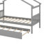 Lit simple en bois avec lit gigogne-512509991