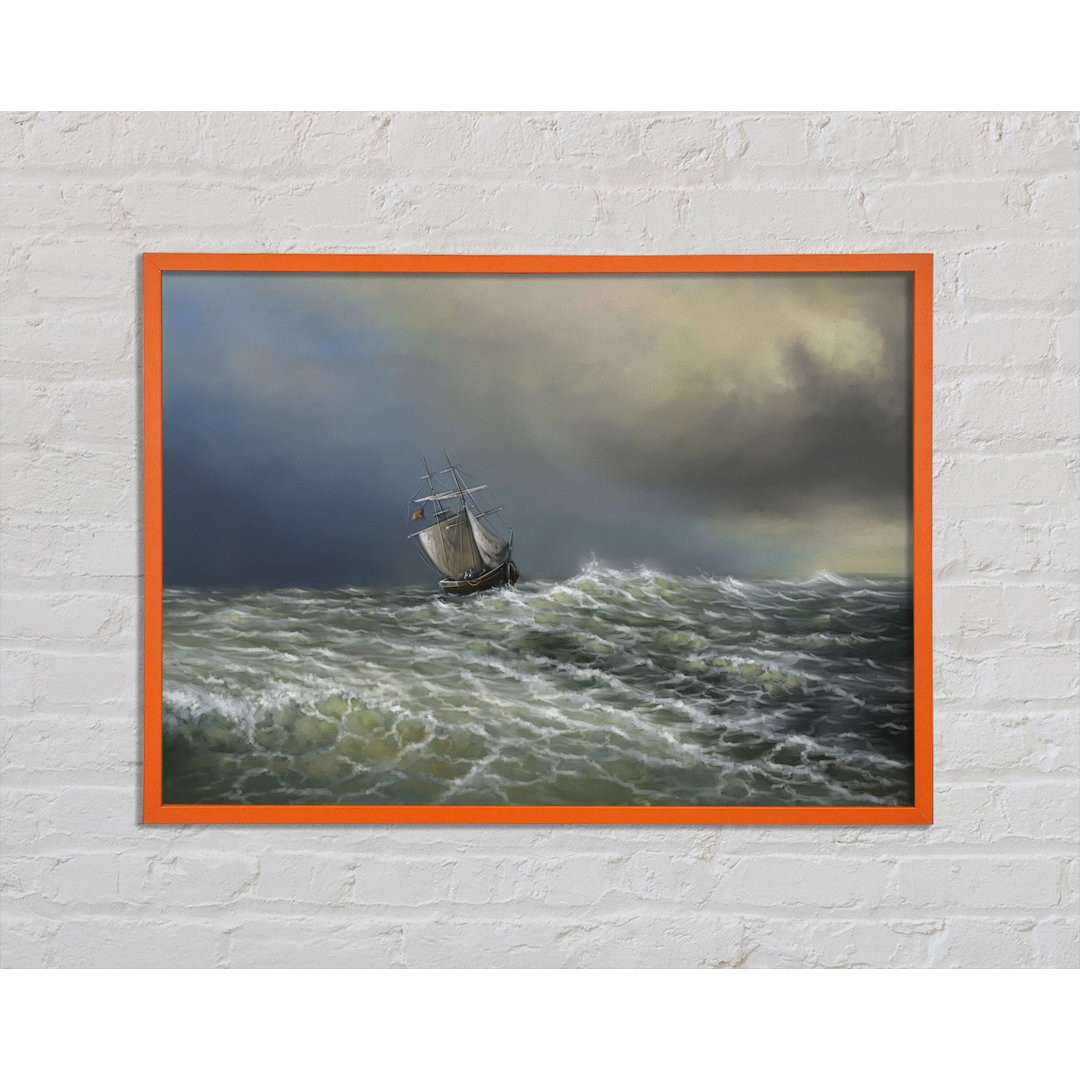 Rough Seas Ship - Einzelner Bilderrahmen Kunstdrucke