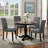 Modern Faux Leather Waterproof Upholstered Dining Chair-117692484