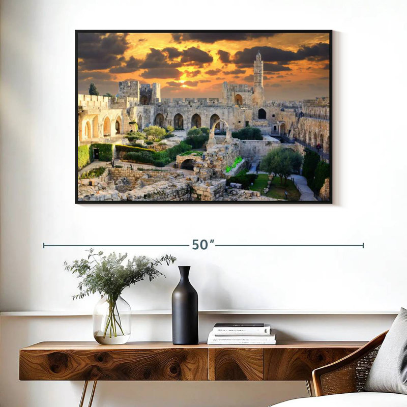 Tour de David, Cadre flottant noir, 40 po x 27 po