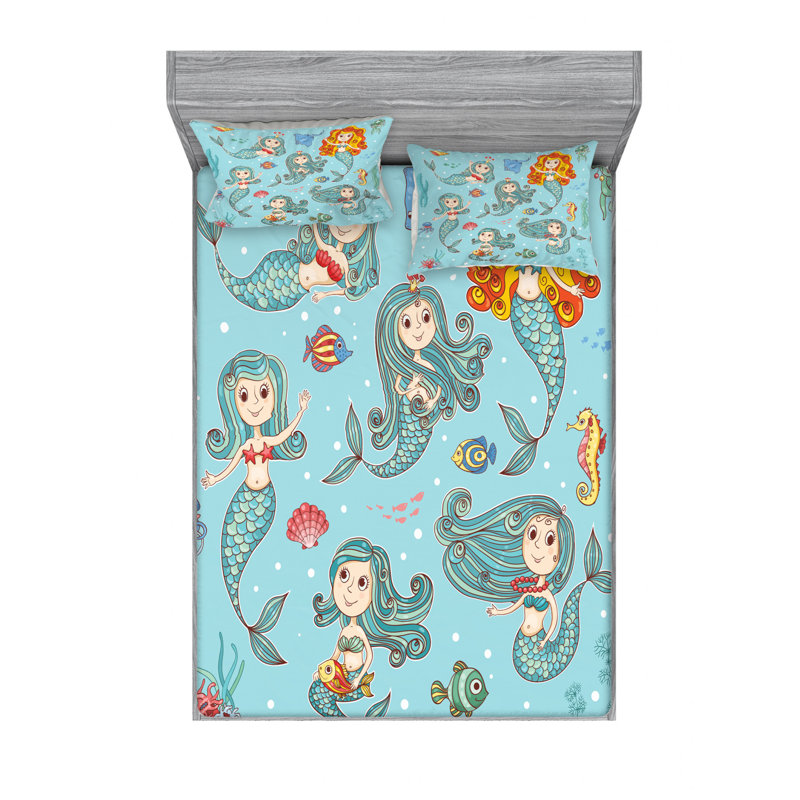 Microfiber Sheet Set, Queen Sheet + Fitted Sheet + 2 Pillowcases