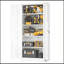 Armoire de rangement en métal avec portes et 4 tablettes-1315044646