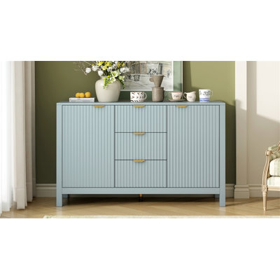 Buffet à motif ondulé - 3 tablettes réglables