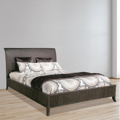 Jemier Solid Wood Sleigh Bed