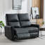 Asira 2 Seater Faux Leather Reclining Sofa-1321498018
