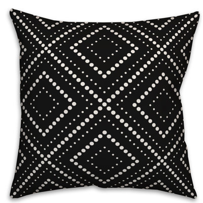  Dotted Diamond Square Pillow Cover