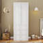 Armoire-penderie à 3 tiroirs pour chambre Armoire