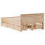 ClassicLiving Bed Frame Without Mattress With Headboard Solid Wood Pine-606752476-606752479