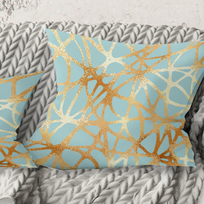 Coussin Golden Luxury Geometrics IV - Mid-Century