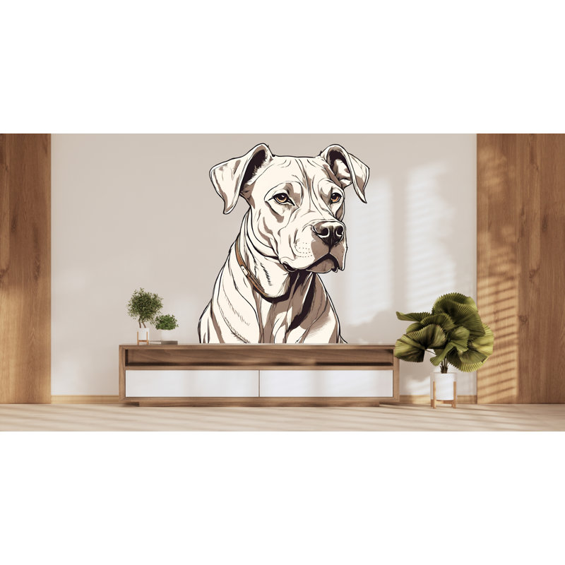 Adhésif décoratif pour chien, décor de chien, art mural, amoureux des animaux, H 12 po x l 10 po