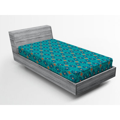 Microfiber Floral Fitted Sheet