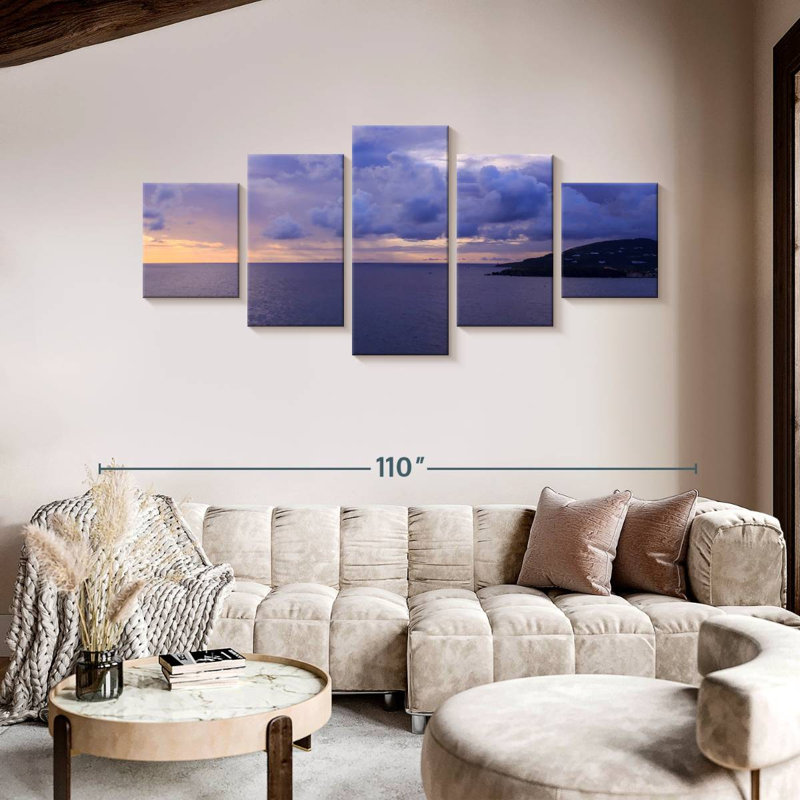 Sunset, 42" H x 92" W