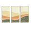 «Minimalistic Retro Landscape II», reproduction de cadre flottant sur toile 3 pièces-893776721-893776722