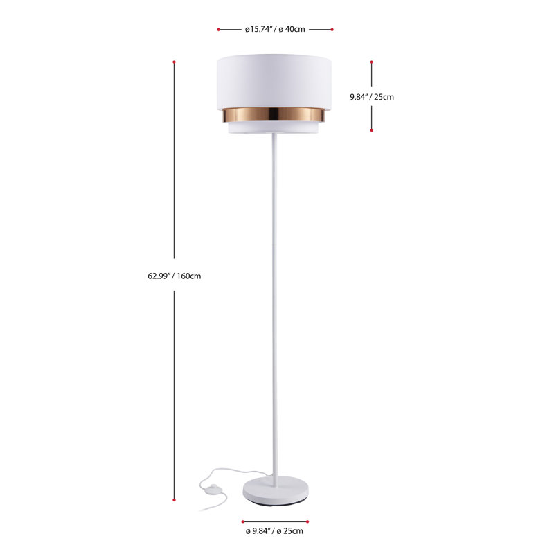 Lampe sur pied 63 po Delapena
