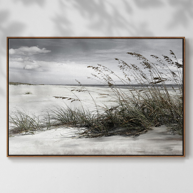 «Neutral Sea Oats», reproduction sur toile flottante, Noyer, H 25 po x l 37 po x P 2 po