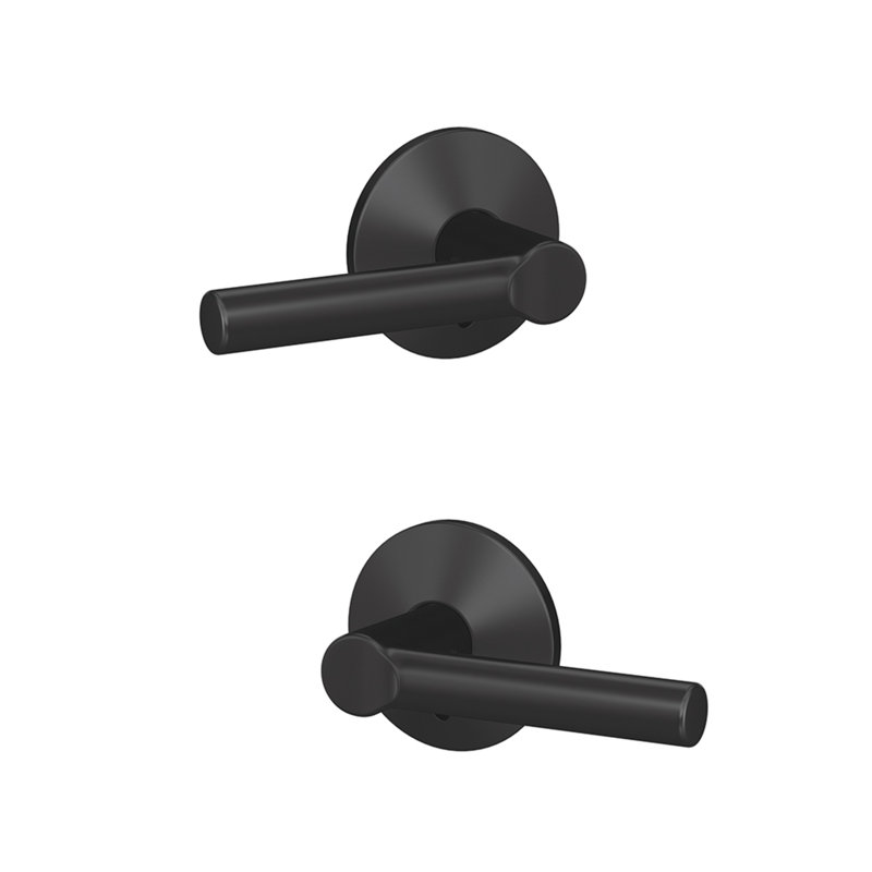 Custom Broadway Non-Turning Lever with Kinsler Trim, Matte Black