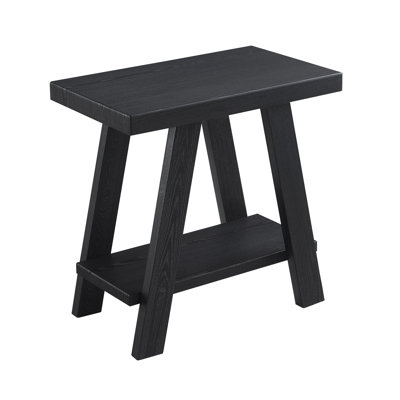 Graner Contemporary Wood Shelf Side Table