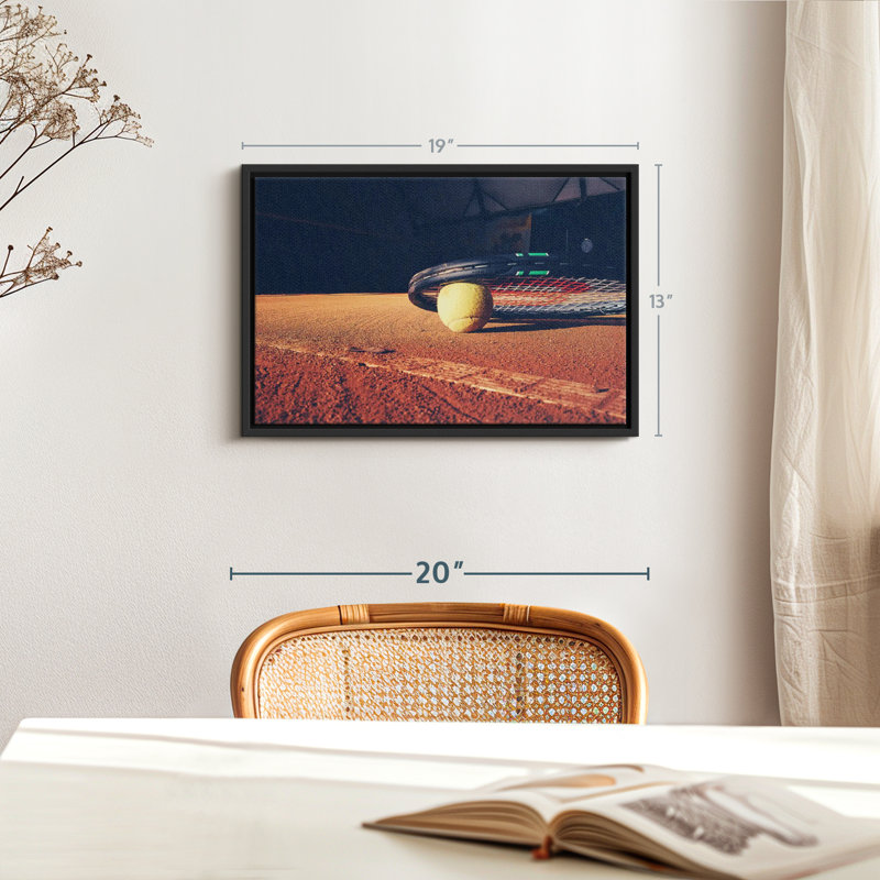 «Tennis Sport Wall Art», H 19 po x l 13 po