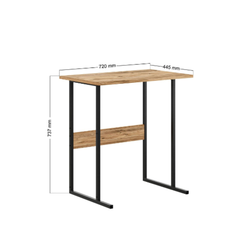 Adasia Rectangle 44cm L Computer Table