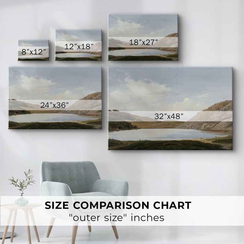 Paysages rétro-MXVII -Galerie enveloppée Cavas, 40 x 60