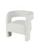 Fauteuil d'appoint rond rond en polyester Rayisha