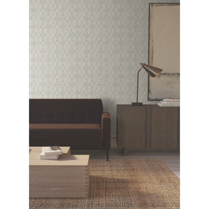 Souk Geometric Wallpaper Roll, Green