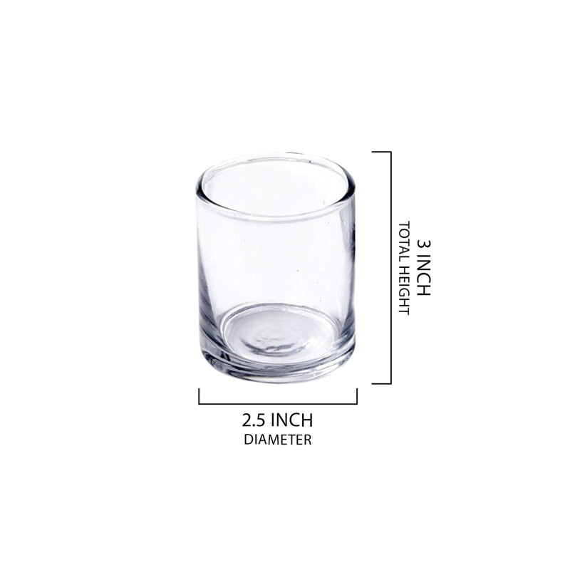 3'' H Glass Tabletop Votive Holder