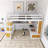 Full Size Wood Frame Loft Bed With Storage Staircase-109921772