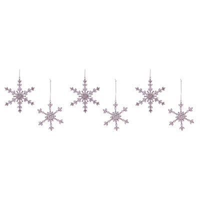 Snowflake Jewel Ornaments (Set of 6)