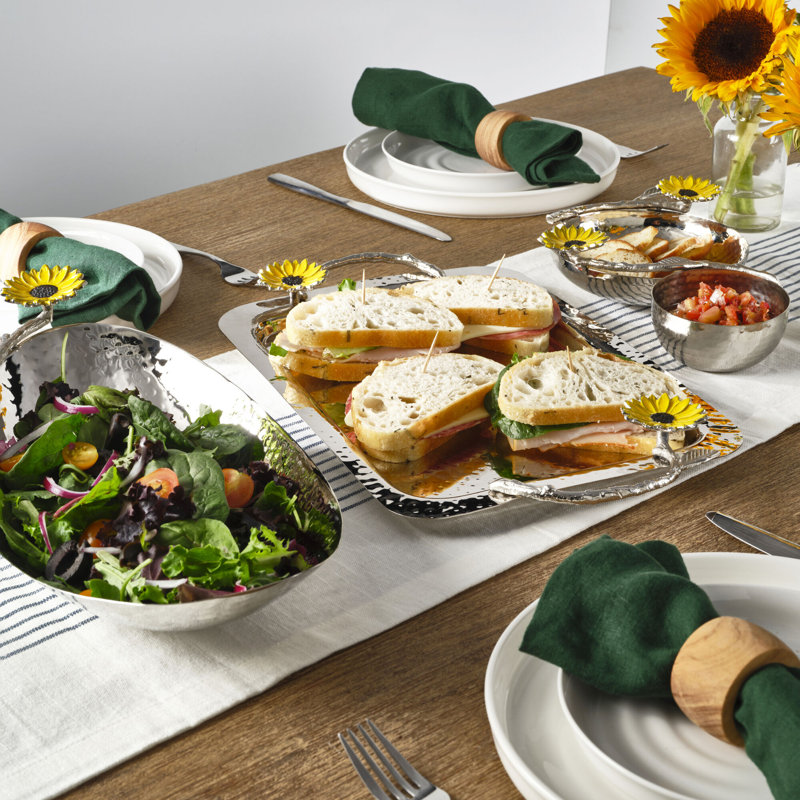 Mikasa Sunflower Stainless Steel Serving Bowl