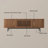 Mid-Century Modern TV Stand, Sliding Door, Fully Assembly-114660536-114660537