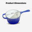 Casserole en fonte émaillée HomeVSS de 1,75 L avec couvercle-135785626