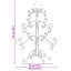  Metal Christmas Tree with Stand Powder-coated steel-568260292-568260291