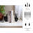Modern Metal and Marble Hand Gesture Bookends, Decorative Stone and Aluminum Display Accents, Set of 2-998991113