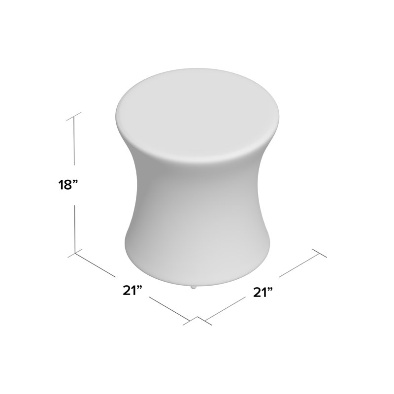 Anikah Round Metal Outdoor Side Table , 21'' in. W 21'' in. D