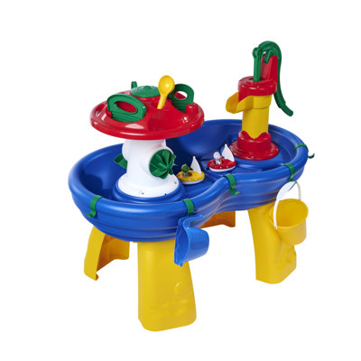 Wassertisch mit Springbrunnen, Anschluss und Zubehör