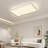 1-Light 35.43'' Rectangular LED Dimmable Flush Mount
