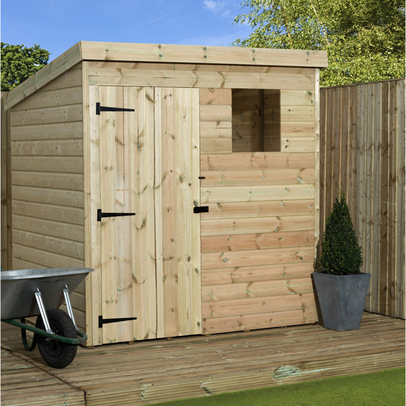 5 Ft. W x 3 Ft. D Shiplap Pent Wooden Shed