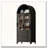 71″ Tall Arched Kitchen Pantry Cabinet with Glass Doors and Drawers-163208240