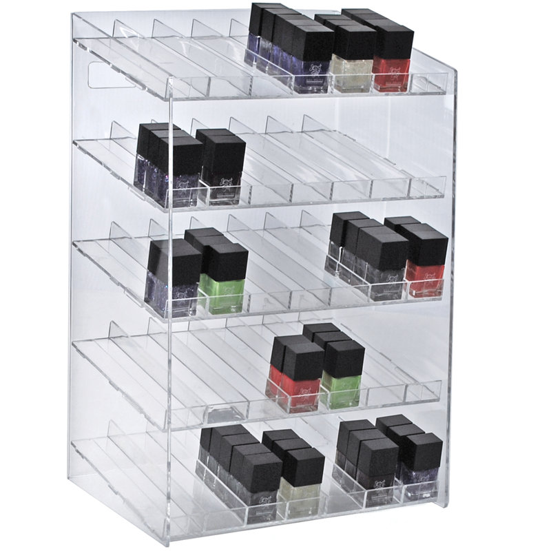 Five-Tier 35 Compartment Display, 7-Comp per Tier. Dimensions: 12"W x 8.5"D x 18.5"H