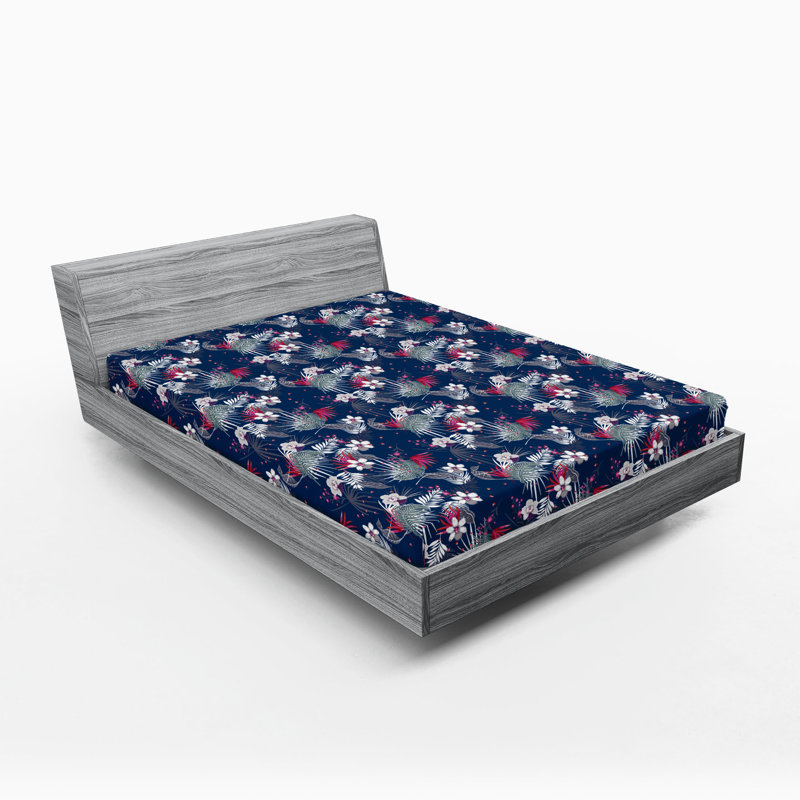 Drap-housse Ambesonne Hibiscus, Drap-housse grand