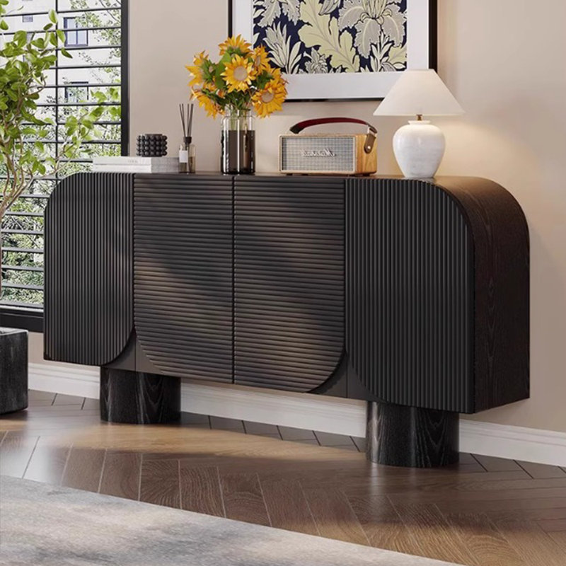 Buffet rétro luxueux de style italien léger, H 35,4 po x l 55,1 po x P 15,7 po