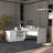 Emery L-Shaped 70" Wide Desk With One Cabinet And Two Open Shelves
