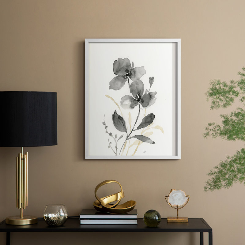 «Elegant Silhouette II», reproduction encadrée - bois massif, H 11 po x l 9 po, Blanc