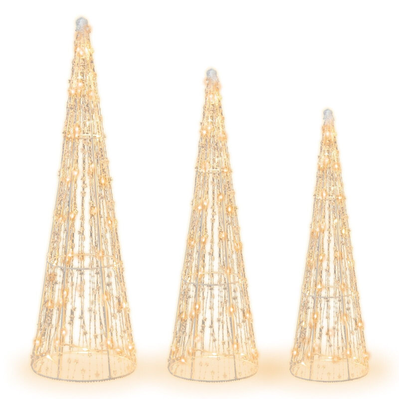 Lighted Artificial Pine Christmas Tree